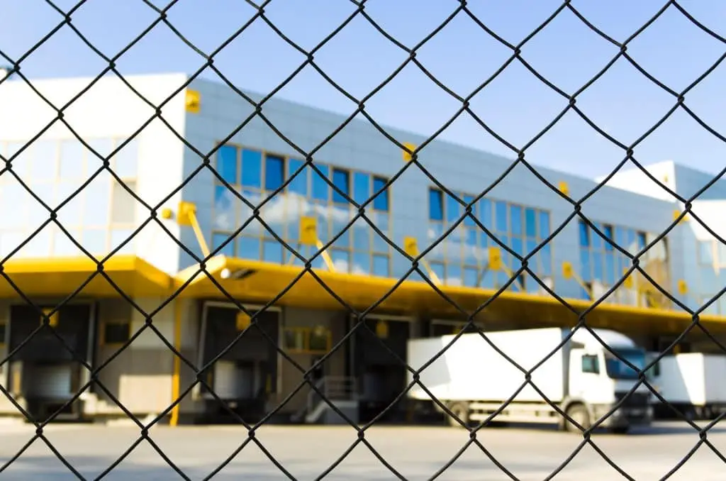 Close up of chainlink fence